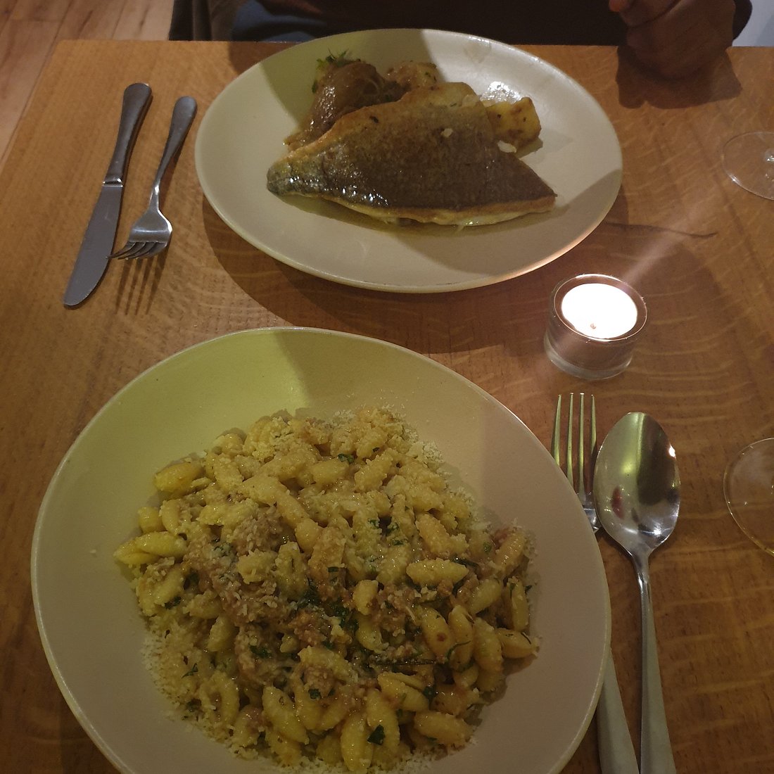 Artusi signature dishes Ox Cheek Ragu with PappardelleRicotta Gnudi with Sage ButterOlive Oil Cake